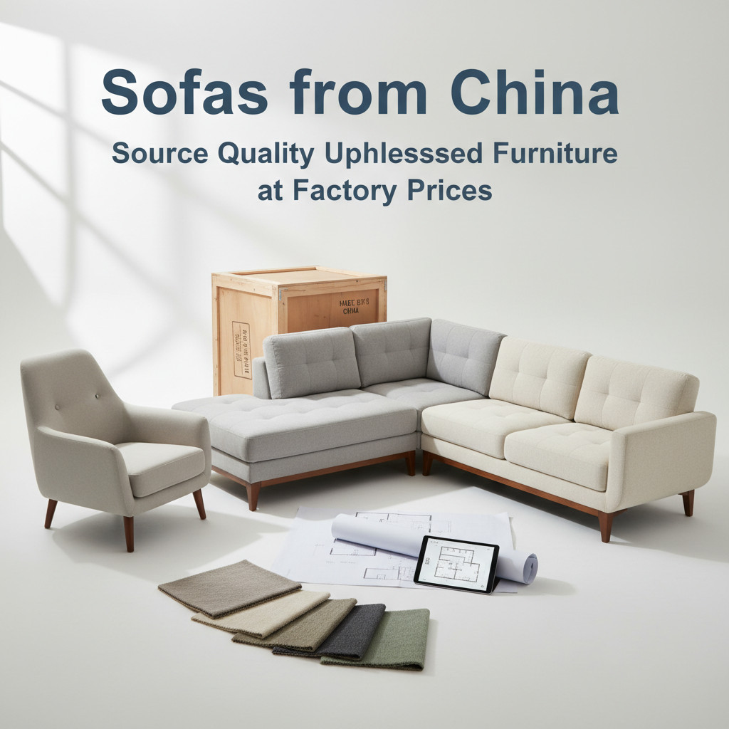 Sofas in a Foshan showroom
